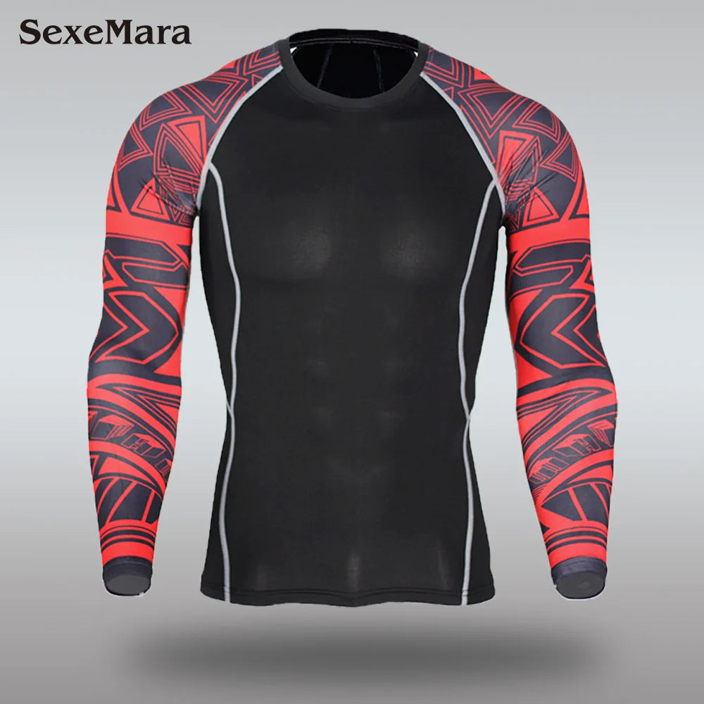 New Men's Thermal Underwear Sets, Compression Sports Suit, Sweat-Wicking, Quick-Drying Thermal Underwear, Men's Long Johns Sets