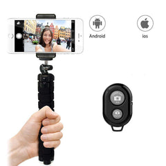Smartphone tripod, mobile monopod, camera mount, selfie stick, Bluetooth-compatible remote shutter