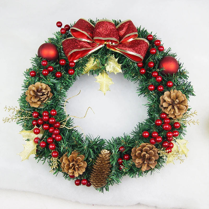 Décorations de joyeux noël pour la maison, guirlande de couronne en rotin naturel, artisanat d'arbre, accessoires de décoration de noël, printemps, mariage, nouvel an, bricolage