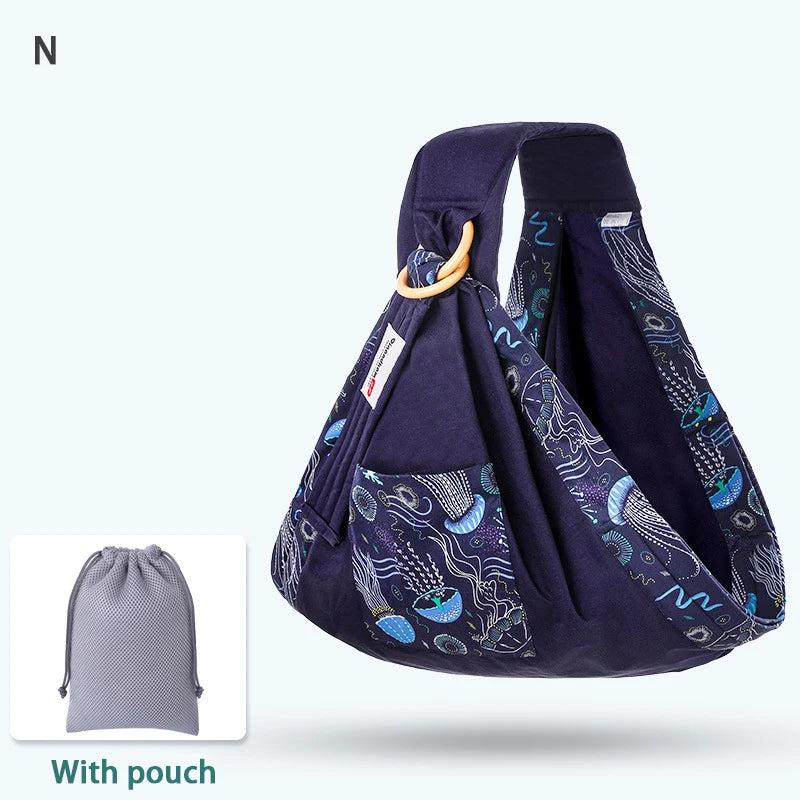 Enveloppement pour bébé, écharpe pour nouveau-né, double usage, couverture d'allaitement pour nourrissons, tissu en maille, porte-allaitement jusqu'à 130 lb (0-36M)