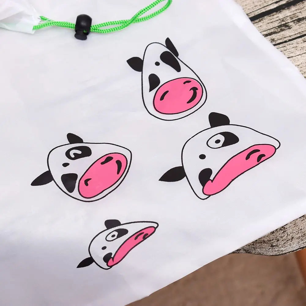 Sac de courses pliable écologique, sac à bandoulière réutilisable de dessin animé, sacs d'épicerie portables pour femmes, fourre-tout de rangement, organisateur de maison
