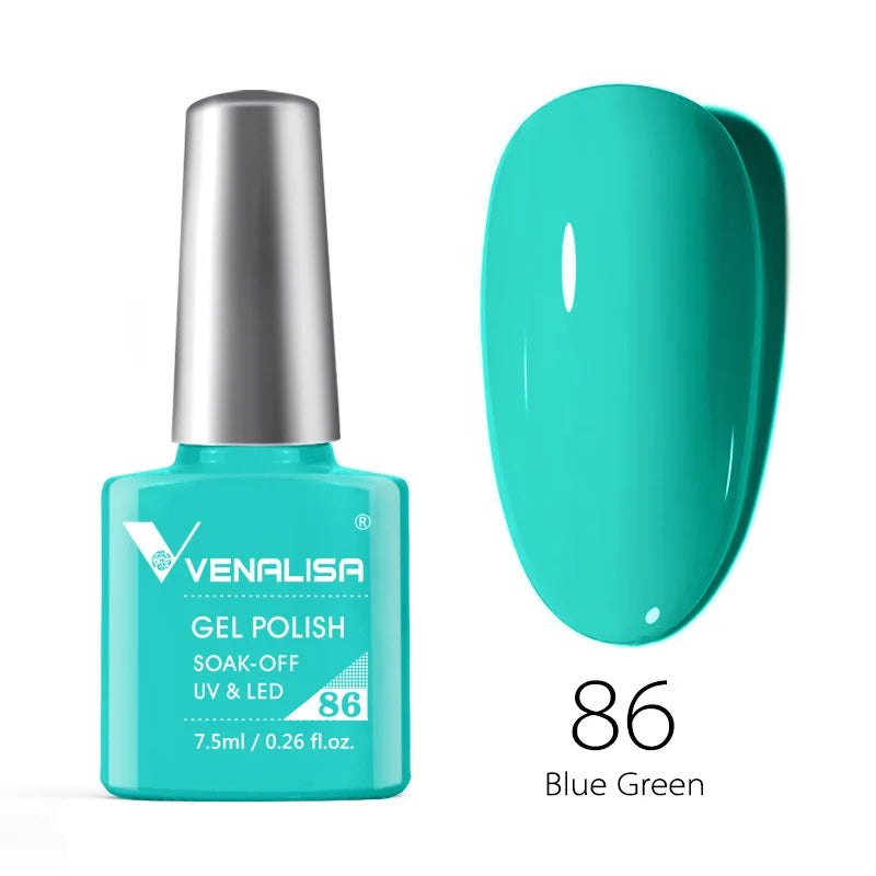 Venalisa Neon Glitter Reflective Gel Nail Polish Full Cover Pigment Nail Art Manicure Soak-Off Enamel UV Gel Polish