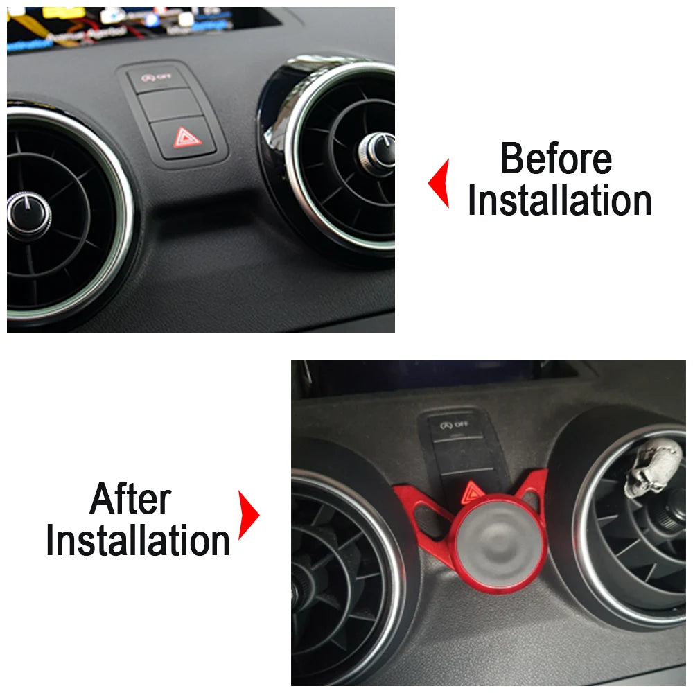 Support de téléphone de voiture pour Audi A1 8X Sportback2011-2018 clip d'aération support de style de voiture support de GPS support rotatif support mobile accessoires de support rapide