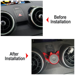 Support de téléphone de voiture pour Audi A1 8X Sportback2011-2018 clip d'aération support de style de voiture support de GPS support rotatif support mobile accessoires de support rapide