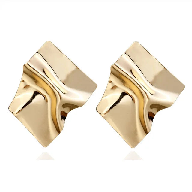 2025 boucles d'oreilles carrées géométriques pour femmes boucles d'oreilles suspendues couleur or noir boucles d'oreilles de déclaration de mode bijoux féminins