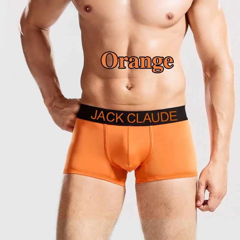 10 pièces/lot caleçons pour hommes Boxer hommes marque hommes Boxershorts doux Sexy Cueca Boxer hommes sous-vêtements mâle Jack Claude Calzoncillos