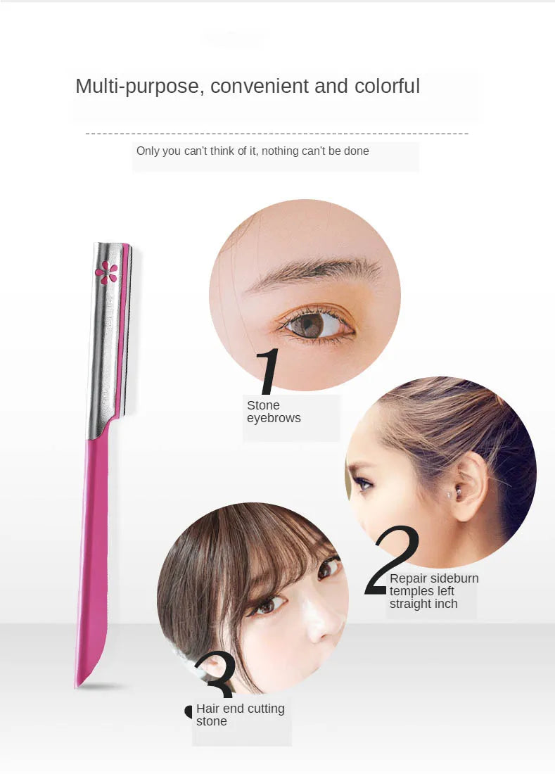 3/5 Piece Eyebrow Trimmer Set for Women, Makeup Beauty Eyebrow Hair Removal Hairdressing Tool, Steel Blade, Facial Eyebrow Razor, Trimmer