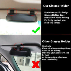 Boîte à lunettes de voiture portable, porte-lunettes de soleil, étui à lunettes de conduite, pare-soleil, porte-lentilles