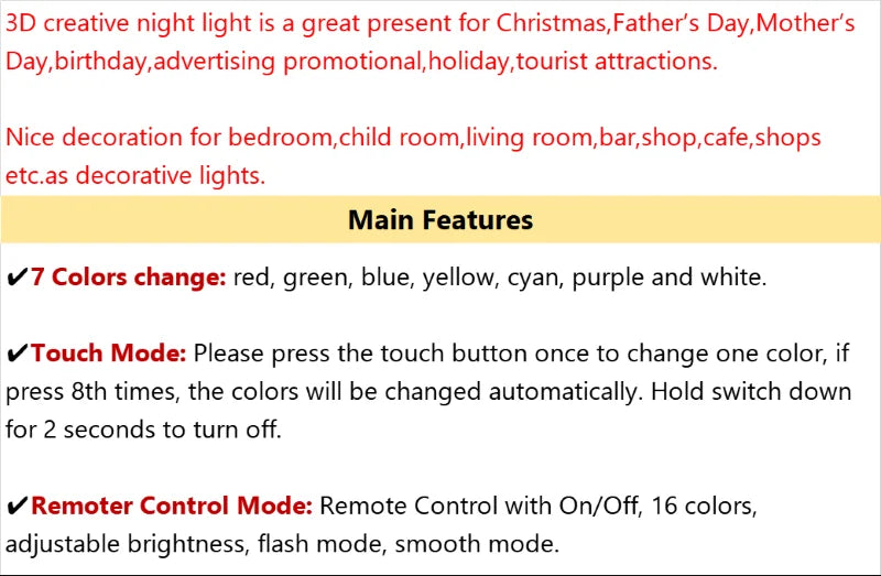 Veilleuse de voiture de course pour garçons, lampe d'illusion LED 3D, 16 couleurs, décoration de chambre à coucher à distance, lampe de chevet, cadeau de noël et d'anniversaire pour enfants