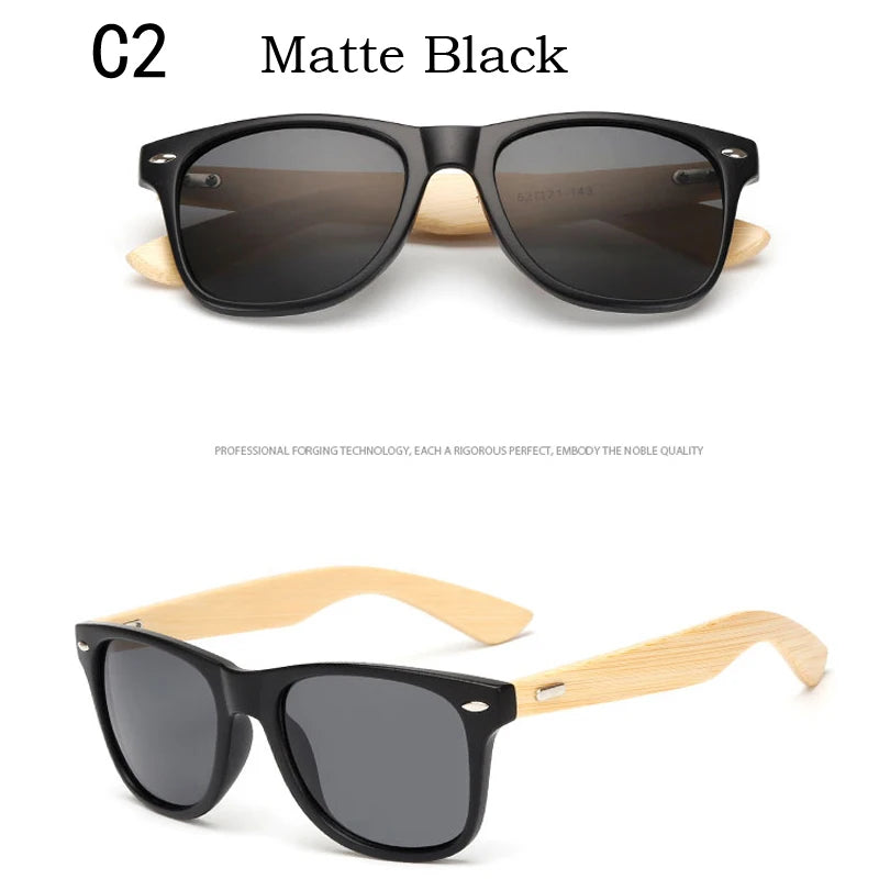 Lunettes De soleil en bois hommes femmes carré bambou femmes pour femmes hommes miroir lunettes De soleil surdimensionné rétro De Sol Masculino à la main