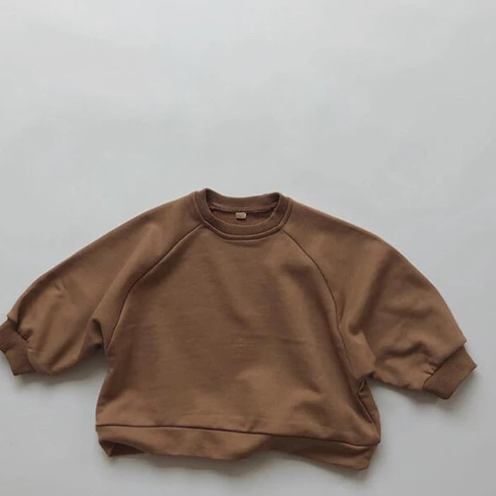 Vêtements pour enfants japon Style coréen automne printemps bébé filles garçons décontracté à manches longues sweats T-shirt enfants hauts pullover
