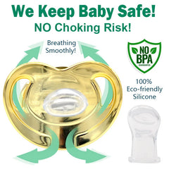 Sucette bébé Bling léopard or attache-sucette 24 nom lettre initiale sans BPA Silicone infantile mamelon factice sucette Chupete
