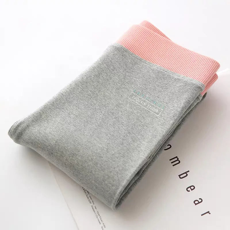 Women's Ribbed Leggings 2025 High Waist Autumn Winter Warm Cotton Leggings Casual Fashion Mesh 2XL Black Pants Sexy Leggings