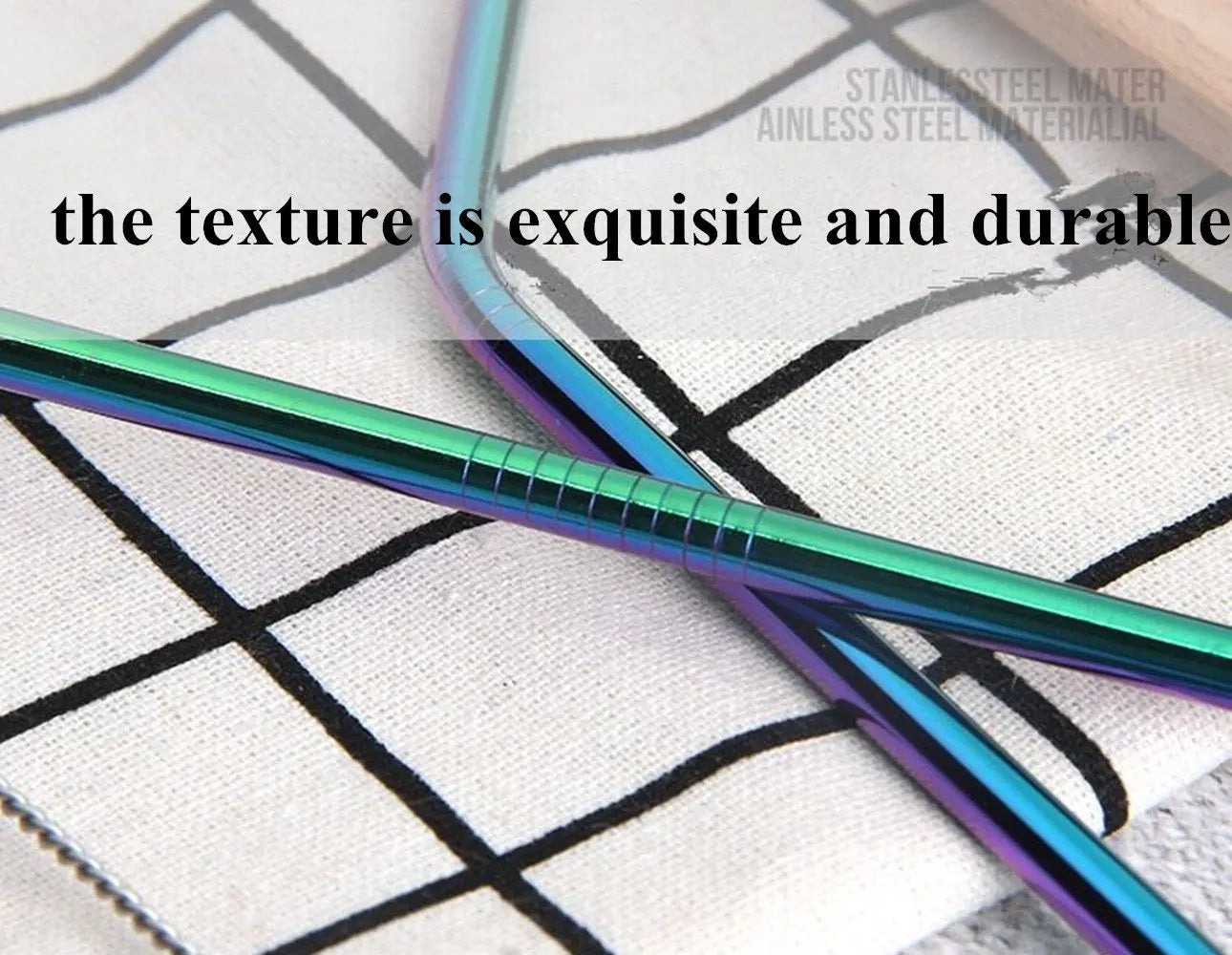 Pailles métalliques réutilisables, 10 pièces, ensemble de pailles en acier inoxydable 304 avec barre de brosse, paille à Cocktail pour verres, verres