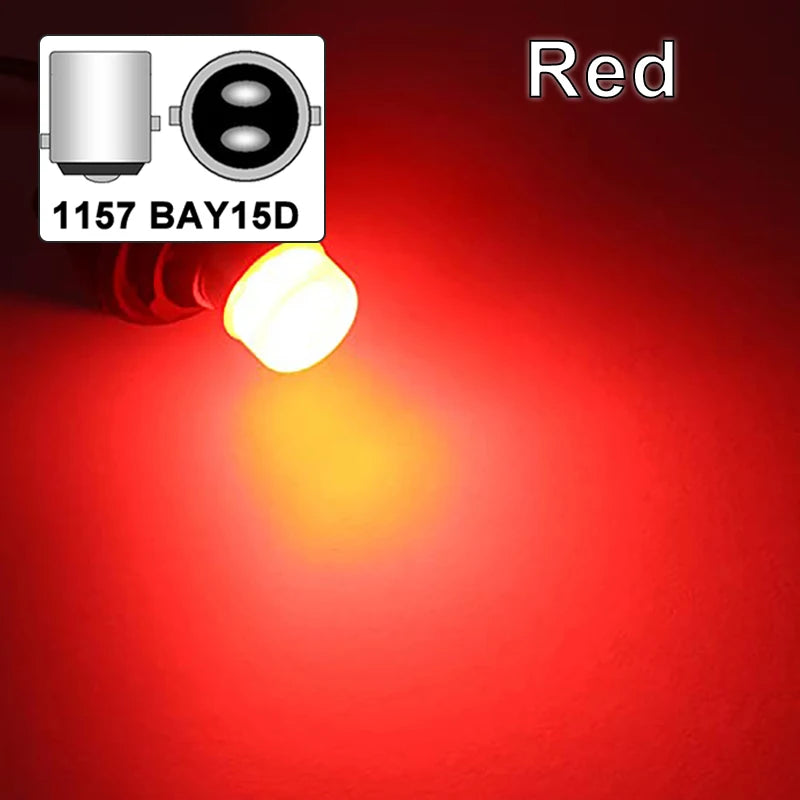 2/4/10 pieces P21/5W Ba15S 1156 LED bulb BAY15D 1157 turn signal 12V 7000K white Super bright car brake reverse parking lights