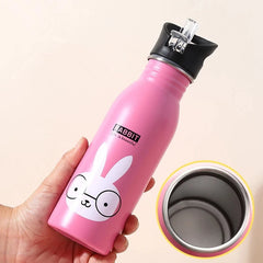 Bouteilles d'eau de sport en acier inoxydable pour enfants, 500ml, Portable, cyclisme en plein air, Camping, vélo, bouilloire