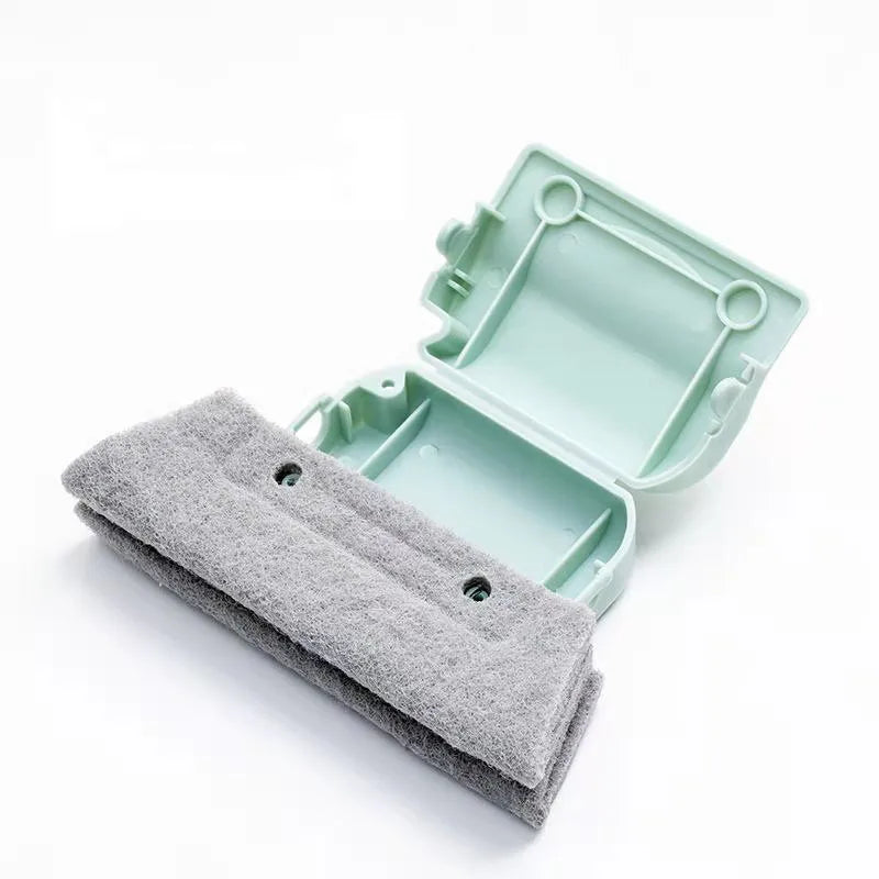 Brosse de nettoyage de rainure, chiffon de fenêtre créatif, brosse de nettoyage de fentes de fenêtre, outil de nettoyage de fentes de fenêtre