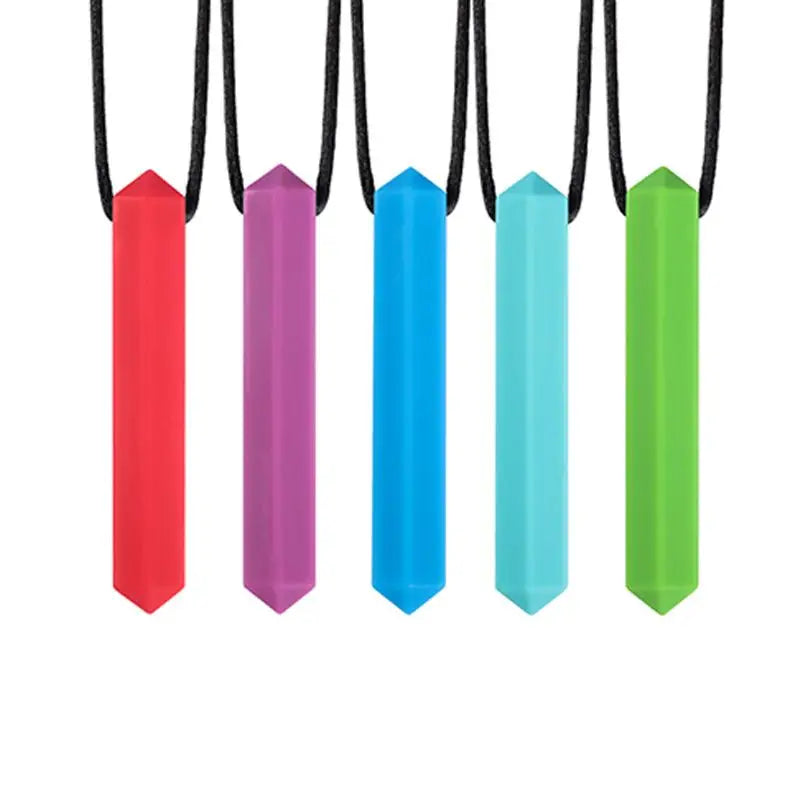 Anneau de dentition en Silicone pour bébé, collier à mâcher sensoriel, Robot dinosaure, pendentif sucette pour autisme, morsure, soins pour bébé