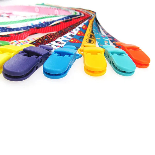 1pc bébé sucette Clips chaîne matériau confortable mignon factice pince titulaire mamelons enfants dessin animé attache-sucette attache-sucette