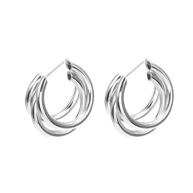 2025 boucles d'oreilles carrées géométriques pour femmes boucles d'oreilles suspendues couleur or noir boucles d'oreilles de déclaration de mode bijoux féminins