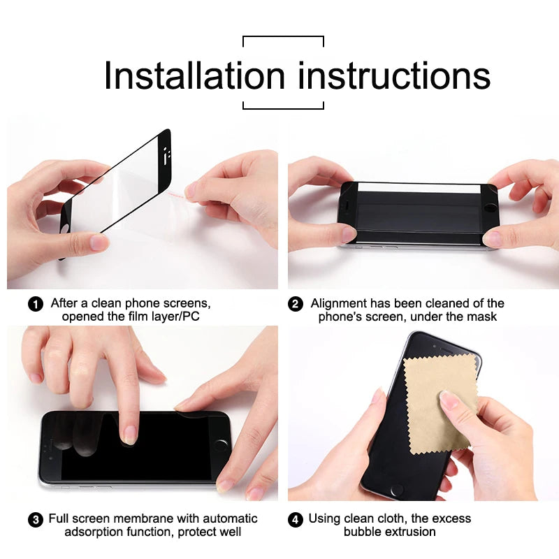 Glass Screen Protector for Moto G 2025, Full Coverage Protection, 9H Adhesive, 4 Pack, Motorola Moto G 2025, Guatemala