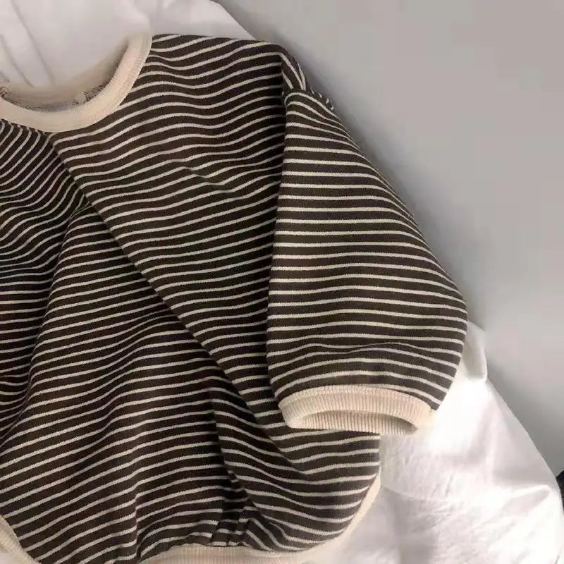 Enfants Garçon Sweat Pour Tout-Petits Filles Top Vêtements Printemps Coton T-shirt À Manches Longues Enfants Vêtements Automne 1-6Y Garçons Vêtements