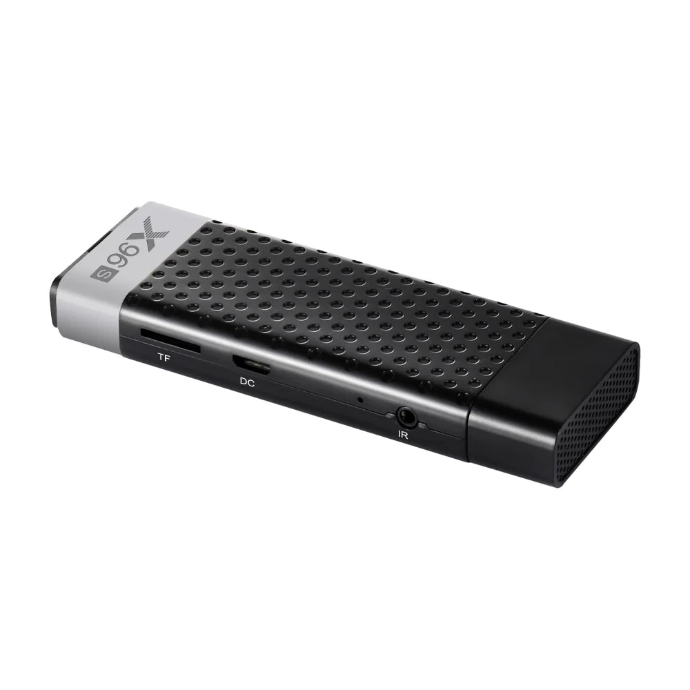 Clé TV X96S 4K, Android 9.0, Amlogic S905Y2 Quad Core, 4 go/32 go, Wifi 2.4/5GHz, bt 4.2, 1080P, H.265, Miracast, Dongle TV