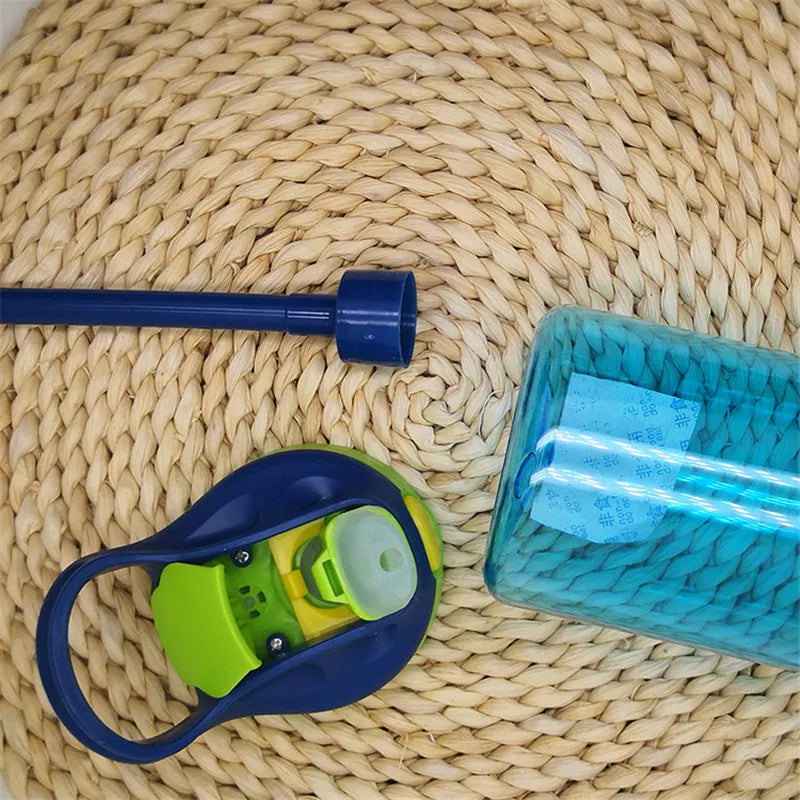 Bouteille d'eau portable avec paille pour enfants, tasse de fitness pour filles, voyage, HI Gym Sports, été, eau froide, jus, 480ml