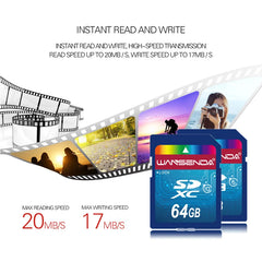 Wansenda – carte SD pleine taille originale, 4 go 8 go 16 go 32 go 64 go, carte mémoire Flash SDHC SDXC pour appareils numériques, stockage de fichiers