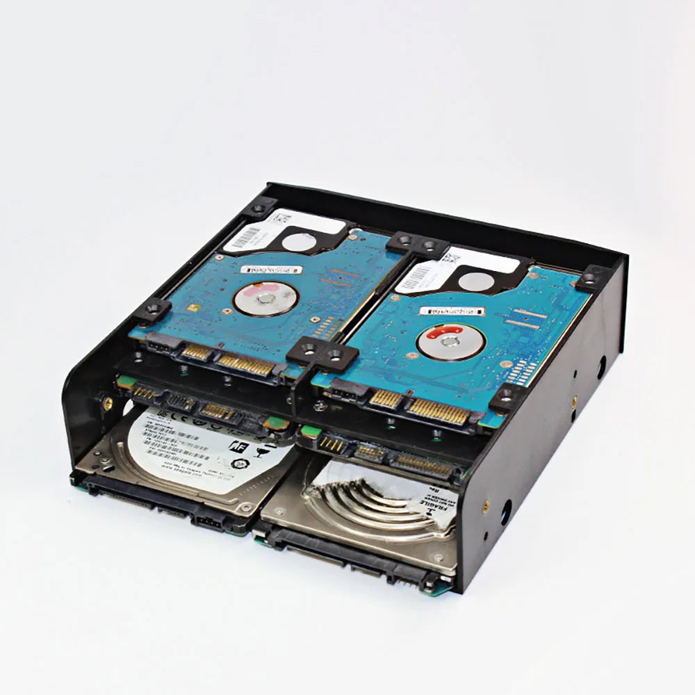 5.25 "à 3.5" 2.5 "Hdd/Ssd disquette-Drive Bay ray support de montage adaptateur HDD disque dur SSD prend en charge jusqu'à 6*2.5" disques durs