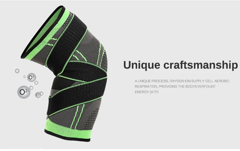 Genouillères de sport en nylon élastique, bandage de soutien, bretelles, manchon de compression, basket-ball, fitness