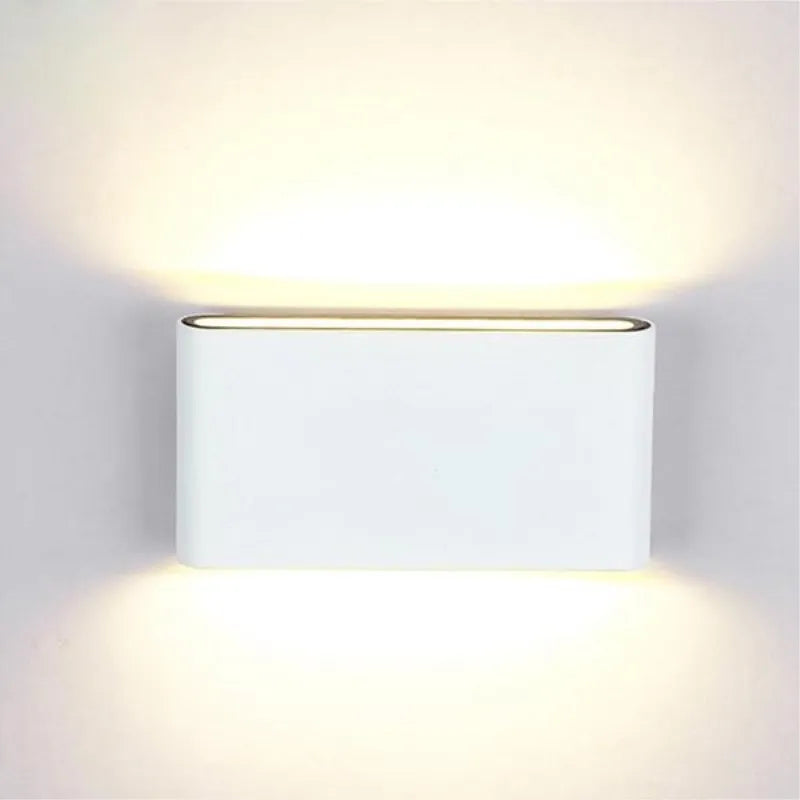 6W 12W mur LED lampe extérieure étanche éclairage de jardin en aluminium AC86-265V intérieur chambre salon escaliers applique murale