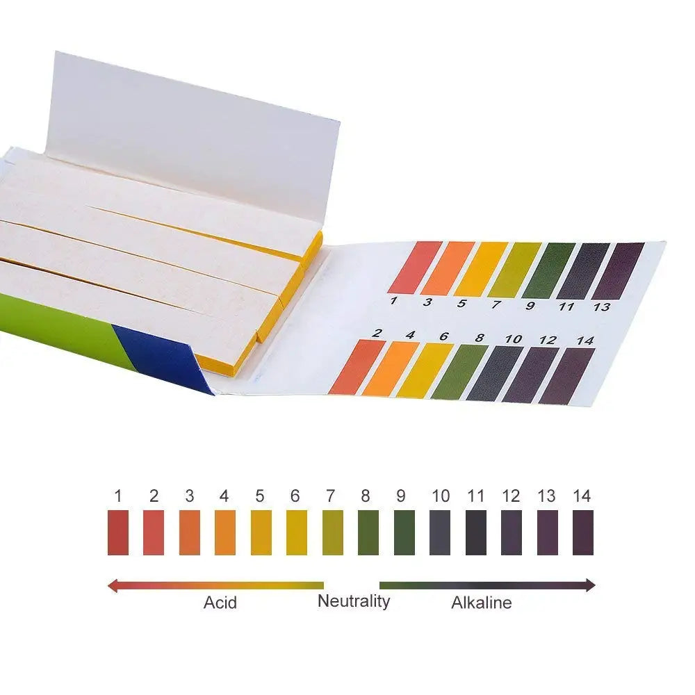 Bandelettes de Test de PH, 80 bandelettes/paquet, contrôleur de PH complet, indicateur 1-14st, testeur de tournesol, papier, Kit de service de sol d'eau, usine