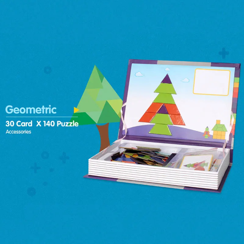 Livre de Puzzle magnétique pour enfants, jouets intelligents 3D, jeux d'entraînement cérébral, jouets éducatifs Montessori, cadeaux pour enfants, jouets de noël