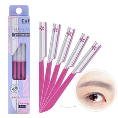 3/5 Piece Eyebrow Trimmer Set for Women, Makeup Beauty Eyebrow Hair Removal Hairdressing Tool, Steel Blade, Facial Eyebrow Razor, Trimmer