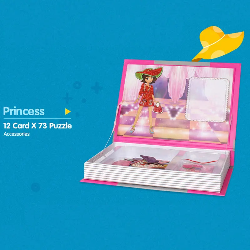 Livre de Puzzle magnétique pour enfants, jouets intelligents 3D, jeux d'entraînement cérébral, jouets éducatifs Montessori, cadeaux pour enfants, jouets de noël