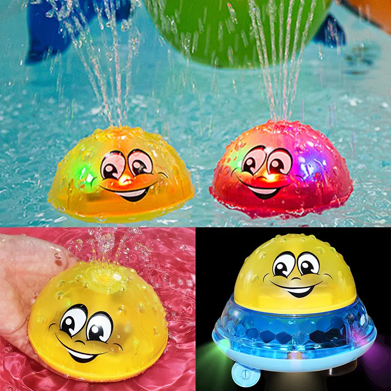 Jouets de bain pour bébé, boule de pulvérisation d'eau électrique inductive avec lumière, salle de bain, baignoire, jouets de natation pour enfants en bas âge