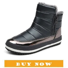 YAERSettlement-Bottes de rinçage imperméables pour femmes, chaussures à plateforme compensée, bottes de neige chaudes pour femmes, nouvelle mode, hiver