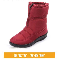 YAERSettlement-Bottes de rinçage imperméables pour femmes, chaussures à plateforme compensée, bottes de neige chaudes pour femmes, nouvelle mode, hiver