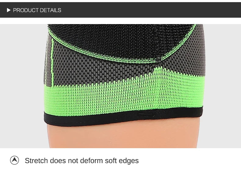 Genouillères de sport en nylon élastique, bandage de soutien, bretelles, manchon de compression, basket-ball, fitness