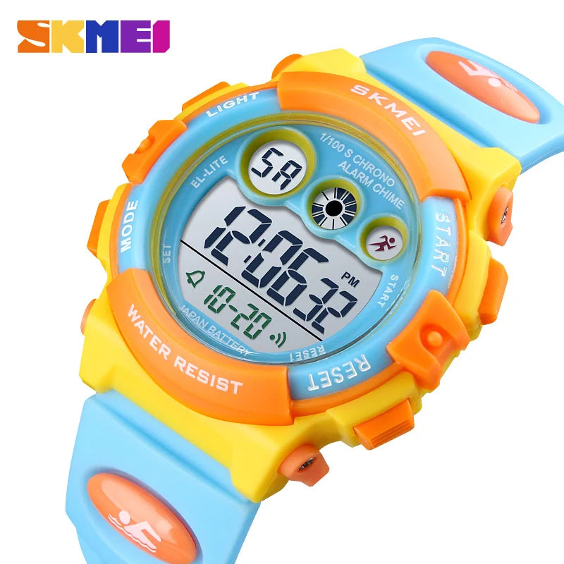 SKMEI – montre de Sport pour enfants, numérique, de luxe, électronique, cadeau pour garçons et filles