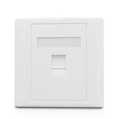 Plaque frontale femelle à femelle CAT6 RJ45 LAN, 86x86mm, 1 port, 2 gangs, connecteur de prise Internet