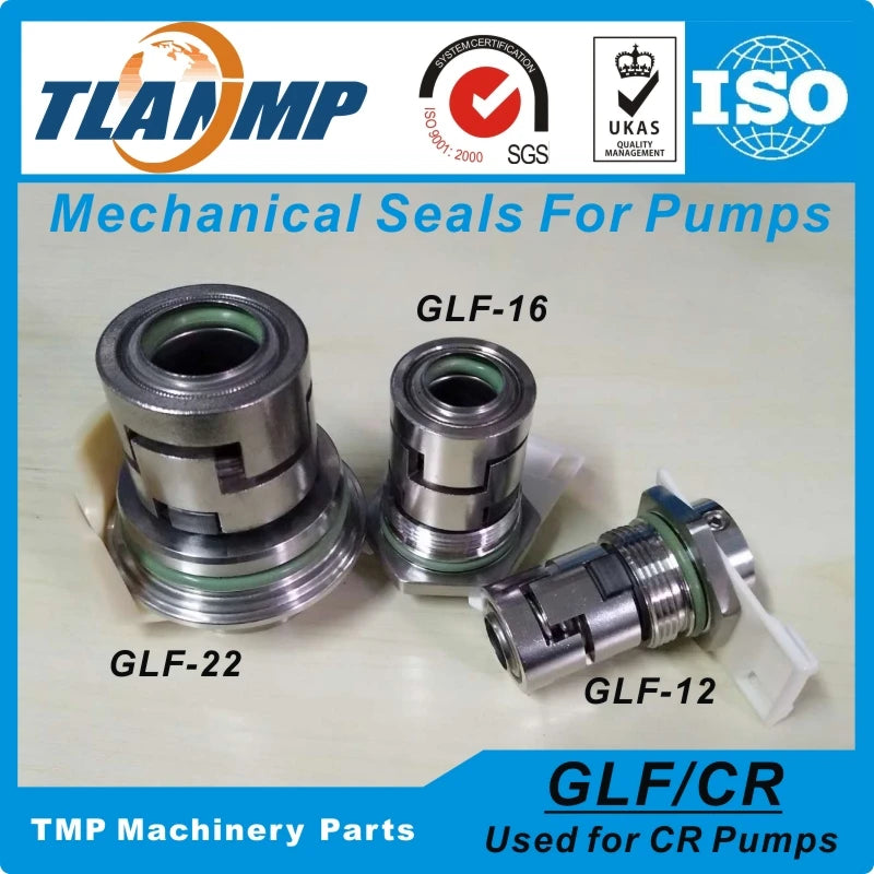 Joints mécaniques GLF-16 JMK-16 pour pompes multi-étape CR10/CR15/CR20 | Joints de cartouche de taille d'arbre 16 mm (HQQV/HQQE/HUUV/CR/CRI/CRN16)