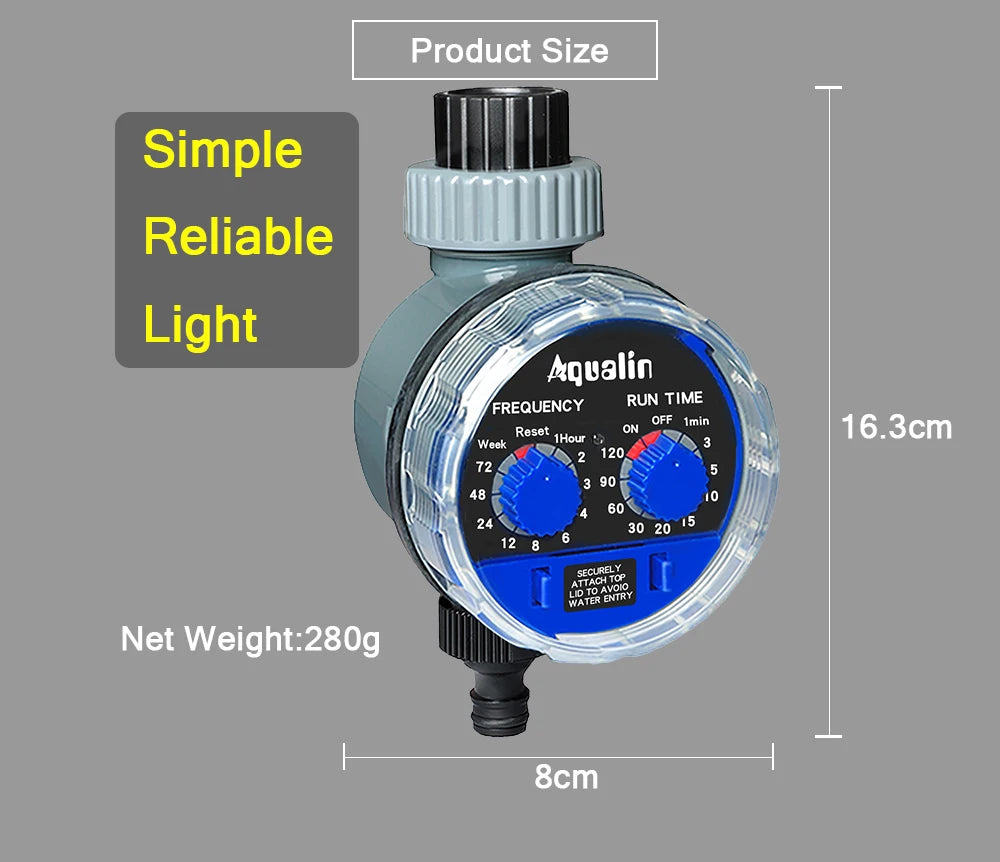 Minuterie automatique pour robinet à bille, système de minuterie pour arrosage et Irrigation du jardin, #21025