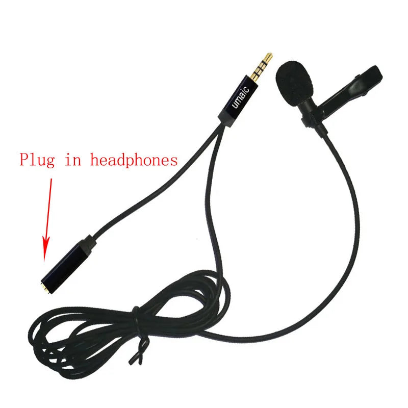 Mini Microphone Portable à condensateur, micro Lavalier à revers, usb c, filaire, Mikrofo/Microfon, pour téléphone et ordinateur Portable, avec prise casque