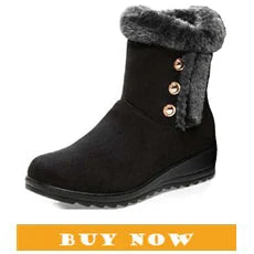 YAERSettlement-Bottes de rinçage imperméables pour femmes, chaussures à plateforme compensée, bottes de neige chaudes pour femmes, nouvelle mode, hiver