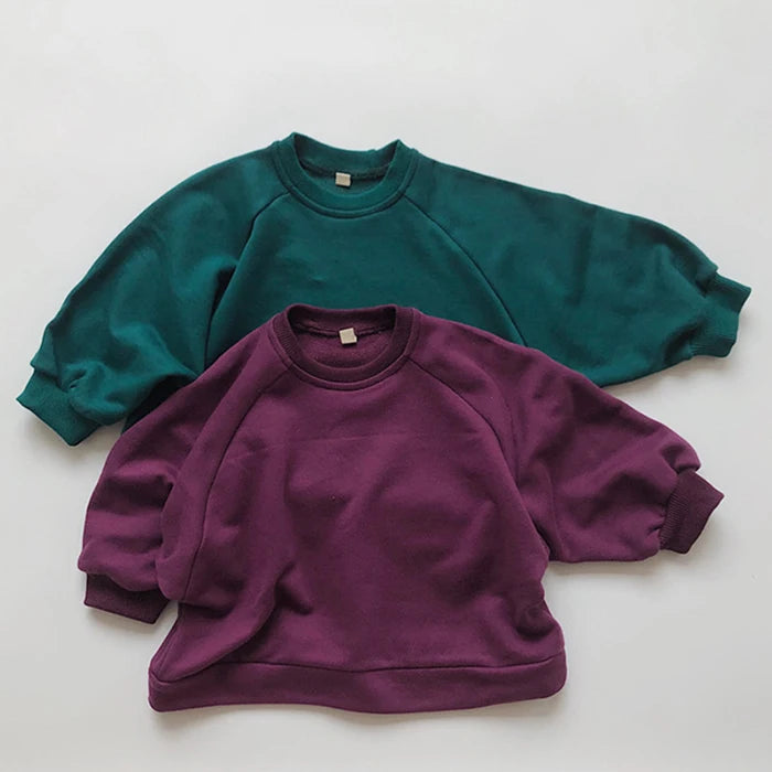 Vêtements pour enfants japon Style coréen automne printemps bébé filles garçons décontracté à manches longues sweats T-shirt enfants hauts pullover