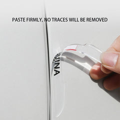 Transparent anti-collision protection bar stickers for car doors, rearview mirror covers, and side edge protection strips