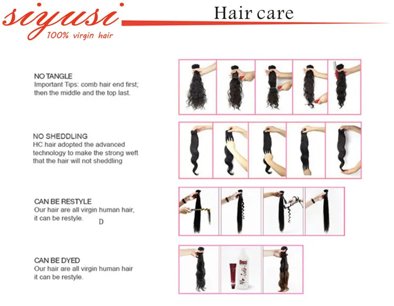 Paquets brésiliens de cheveux raides 1/3/4 pièces 100% cheveux humains non transformés paquets droits Extensions de cheveux humains pour les femmes noires