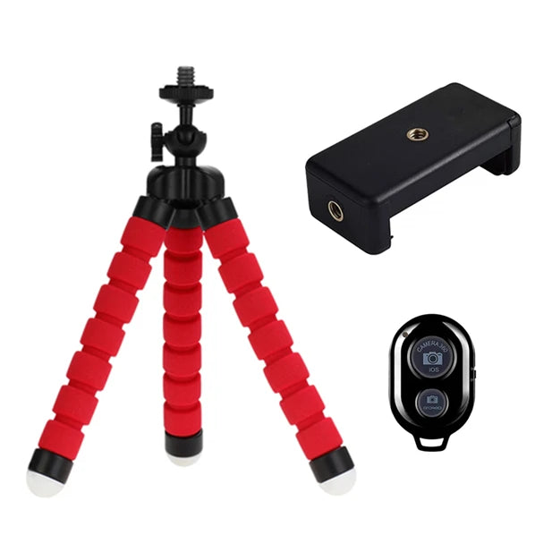 Smartphone tripod, mobile monopod, camera mount, selfie stick, Bluetooth-compatible remote shutter